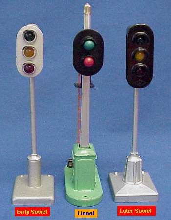 Photo of 2 Soviet block signals & one from Lionel